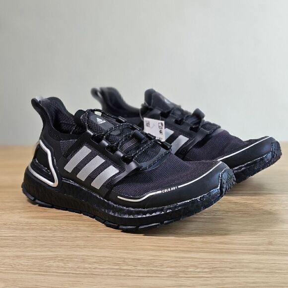 Adidas Ultraboost 20 Cold Ready Running Shoes Men\'s 4.5 Black Silver Q46487 New main image 15